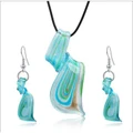 ersonalized spiral pendant earrings necklace set