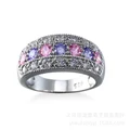 Wedding Ring Fashion jewelry K platinum inlaid gem Zircon ring