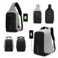 AKIRO Anti Theft USB Charging Sling Bag Crossbody Bag Backpack Travel Beg Bags