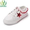 CNFSNJ new Sport White Sequin Causal Baby Girl boy Kid Pu Leather Sneaker shoes