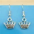 1 Pair 13*14mm Crown Charms Pendant Earring Handmade DIY Jewelry Gifts