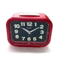 Seiko QHK026R Japan Quartz Bell-Snooze-Light Alarm Clock (Metallic Red)