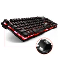 Russian/English Gaming Keyboard with Floating Keycaps 3 Color Backlight Teclado