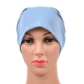 Muslim Scarf Kerchief Hat Solid Color light blue