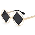 Fashion Rock Steam Style Metal Square Funky Oculos Luxury Brand Round eyeglasses