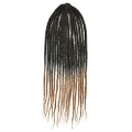 Wig 3 Braids African Hair Extension 1BT27# middle