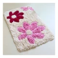 Flowers Non-slip Door Ground Mat Carpet pink 60*90c