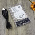 2.5" USB 3.0 SATA HDD Hard Disk Drive External Enclosure Full Transparent Case