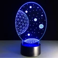 3D 7 Color Change LED Star Bulbbing Illusion Night Light Table USB Desk Lamp C06
