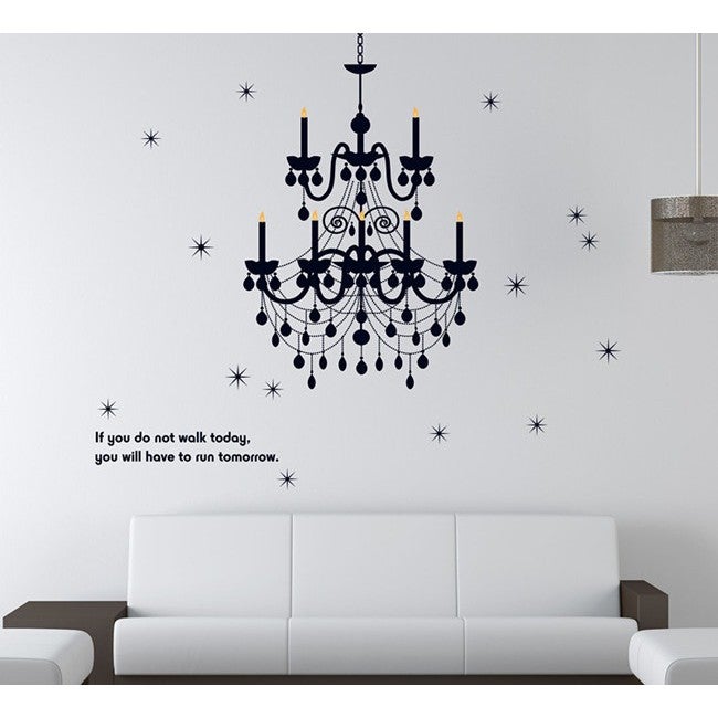 Home Removable waterproof Decor Chandelier Wall Sticker Art Mural Decal