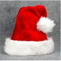 Christmas more thickening long Plush Christmas hat
