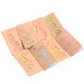 8x Vintage Hollow Greet Cards Kraft Paper Holiday Blessing for Mother's Day