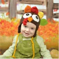 Handmade Turkey Pattern Children's Hat for Thanksgiving Day Birthday Gift
