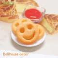 10pcs/lot Random Ornament 1:12 Dollhouse Decor Miniature Food Bread Cake Toy