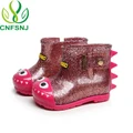 CNFSNJ Waterproof anti-skid dinosaur shoe Toddler Kids Jelly boy girl Rain Boots