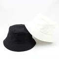 Korean Black And White Fisherman Hat Summer Travel Shade Sun Hat Pure Cotton Li