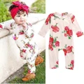 Infant Baby Girl Kid Floral Long Sleeve Bodysuit Romper Jumpsuit Outfits