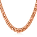 U7 18K Stamp Rose Gold Plated Classic Cuban Chain Necklace