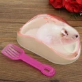 Pet Bath Suppliy Hamster Mice Plastic Bathroom Cage Toy Toilet Sand Shovel