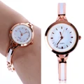 Fashion Women Bangle Style Quartz Bracelet Slim Wristwatch Watches