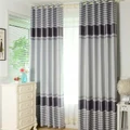 European style Blackout Bars Jacquard Curtains for Bedroom Thick Drapery Window