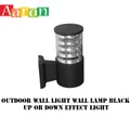 Outdoor Wall Light Wall Lamp Black Up or down.Effect Light Aaron Shop