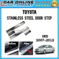 TOYOTA VIOS 2007-2012 STAINLESS STEEL SIDE STEEL PLATE DOOR STEP WITH LED BLUE