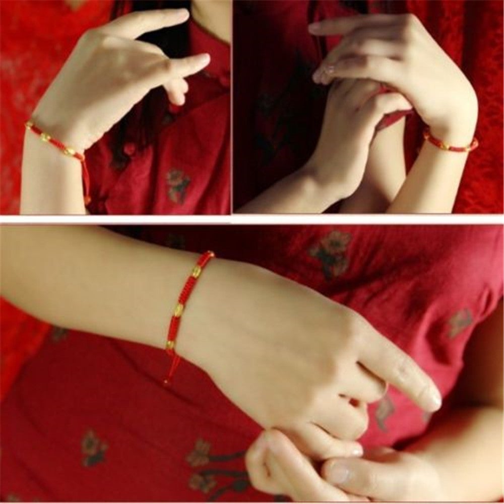 String Rope Red Lucky Bracelet Jewelry Braided The Red Rope