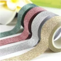 1Roll Sticky Paper DIY Decoration Craft Adhesive Glitter Sticker Washi Tape