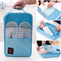 Waterproof Portable Travel Shoe Bag Ventilation Folding Shoes Storage Organizer