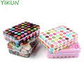 Candy Pattern Container Tin Rectangle Storage Box
