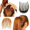 ?BDF?Women Hair Clip Ponytail Bouffant Hair Comb Decor