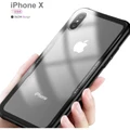 Though Cover Back Glass Case Apple iPhone X Silicone Casing