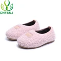 CNFSNJ Winter Warm Plush kids Cherry baby home slippers boys girls toddler shoes