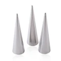 3pcs Pastry Horn Stainless Steel Cone DIY Cake Baking Tube Croissants Mold