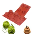 6-Cavity Castle Design Silicone Cake Mold Bakeware & Tools Baking Pastry Mould