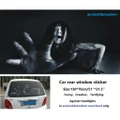 Creative Terrifying Girl 3D Ghost Car Stickers Against Headlight for Rear Window