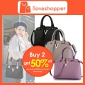 SKN840 V Style Korean Style Elegant Shoulder PU Leather Tote Bag