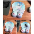 Kuili Cartoon 3D Breast Mouse Pad Silicone Wrist Rest Japan Korea Anime Mousepad