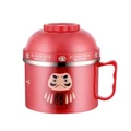 Stainless Steel Cute Cartoon Cup Fast Food Mug (Red) 13.5cm