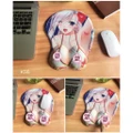Kuili Cartoon 3D Breast Mouse Pad Silicone Wrist Rest Japan Korea Anime Mousepad