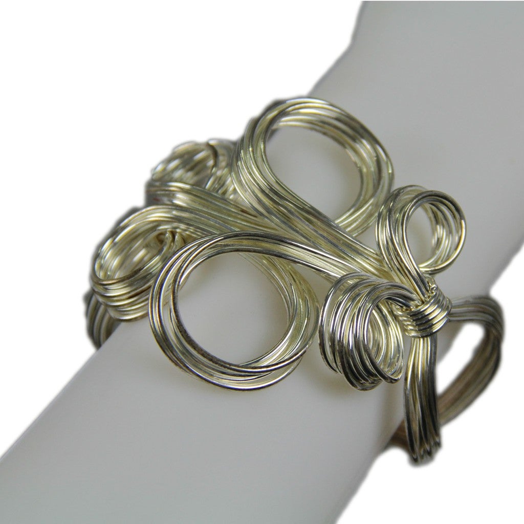X-SUNZ Silver Bangle Modern Design