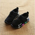 Kid's LED shoes Light shinning soft sport casual breathable shoes for children