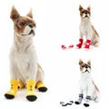 Christmas Pet Dog Puppy Cat Shoes Slippers Non-Slip Socks with Paw Prints