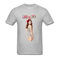 Lana Del Rey Grey Cotton Mens Short Sleeves T Shirts