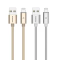 Pineng PN-313 Aluminum Alloy Braided 2A Lightning iPhone Cable with LED Light