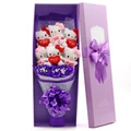 6pcs hello kitty and 6pcs soap flower bouquet with gift box