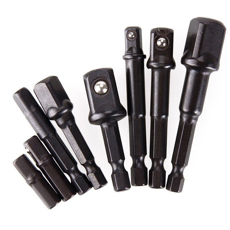8Pcs Socket Bit Adapter Drill Nut Driver Power Extension Bar Set Kit