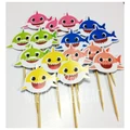 25 pc Baby Shark Theme Cup Cake Topper