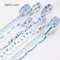 Blue Colour Series Washi Tapes Japanese Style Masking Tape